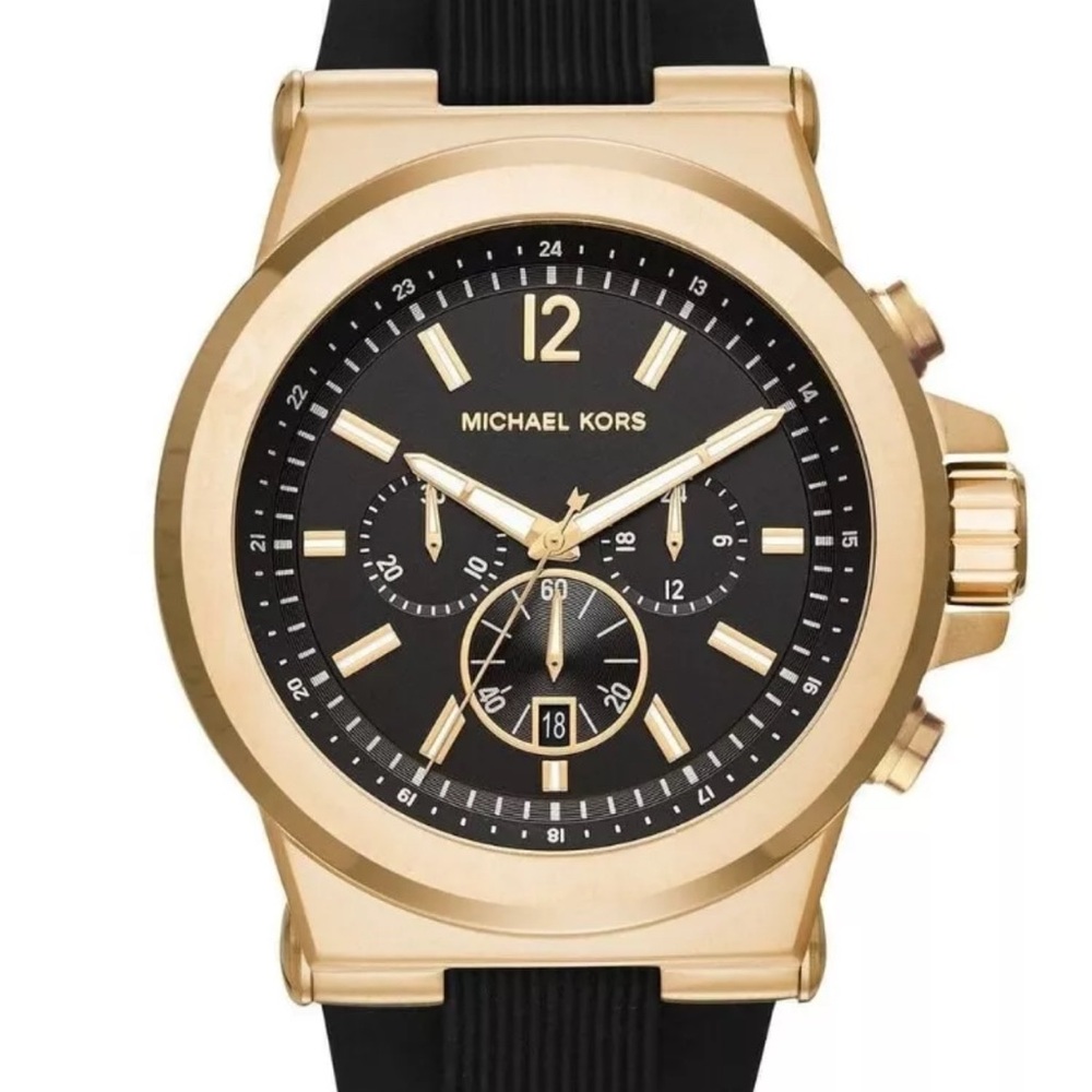 Michael Kors Gold and Black Men's Watch